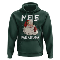 Mele Kalikimaka Hoodie Hawaii Christmas Party Santa - Wonder Print Shop