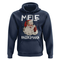 Mele Kalikimaka Hoodie Hawaii Christmas Party Santa - Wonder Print Shop