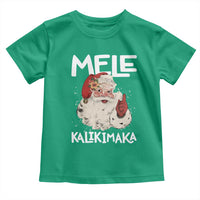 Mele Kalikimaka Toddler T Shirt Hawaii Christmas Party Santa - Wonder Print Shop
