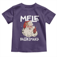Mele Kalikimaka Toddler T Shirt Hawaii Christmas Party Santa - Wonder Print Shop