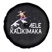 Christmas In July Surfing Santa Spare Tire Cover Mele Kalikimaka Summer Beach Hawaii - Wonder Print Shop