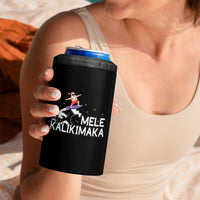 Christmas In July Surfing Santa 4 in 1 Can Cooler Tumbler Mele Kalikimaka Summer Beach Hawaii - Wonder Print Shop