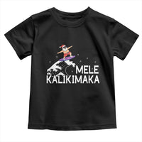 Christmas In July Surfing Santa Toddler T Shirt Mele Kalikimaka Summer Beach Hawaii - Wonder Print Shop