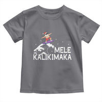 Christmas In July Surfing Santa Toddler T Shirt Mele Kalikimaka Summer Beach Hawaii - Wonder Print Shop