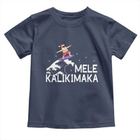 Christmas In July Surfing Santa Toddler T Shirt Mele Kalikimaka Summer Beach Hawaii - Wonder Print Shop