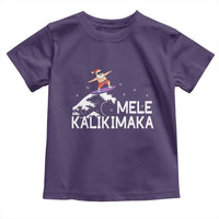 Christmas In July Surfing Santa Toddler T Shirt Mele Kalikimaka Summer Beach Hawaii - Wonder Print Shop