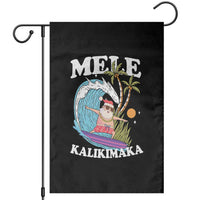 Mele Kalikimaka Hawaii Christmas Surfing Santa Garden Flag Summer Beach Hawaii Xmas In July - Wonder Print Shop