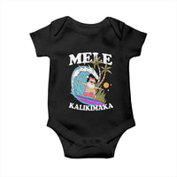 Mele Kalikimaka Hawaii Christmas Surfing Santa Baby Onesie Summer Beach Hawaii Xmas In July - Wonder Print Shop