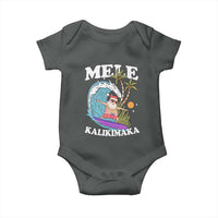 Mele Kalikimaka Hawaii Christmas Surfing Santa Baby Onesie Summer Beach Hawaii Xmas In July - Wonder Print Shop