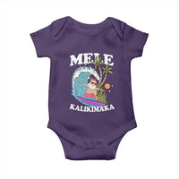 Mele Kalikimaka Hawaii Christmas Surfing Santa Baby Onesie Summer Beach Hawaii Xmas In July - Wonder Print Shop