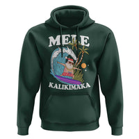 Mele Kalikimaka Hawaii Christmas Surfing Santa Hoodie Summer Beach Hawaii Xmas In July - Wonder Print Shop