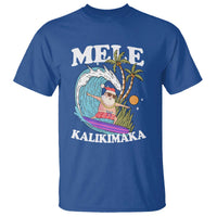 Mele Kalikimaka Hawaii Christmas Surfing Santa T Shirt Summer Beach Hawaii Xmas In July - Wonder Print Shop