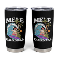 Mele Kalikimaka Hawaii Christmas Surfing Santa Tumbler Cup Summer Beach Hawaii Xmas In July - Wonder Print Shop