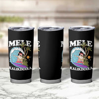 Mele Kalikimaka Hawaii Christmas Surfing Santa Tumbler Cup Summer Beach Hawaii Xmas In July - Wonder Print Shop