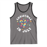 Christmas In July Summer Beach Tank Top Hawaii Flip Flops Hibiscus - Wonder Print Shop