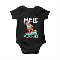 Mele Kalikimaka Baby Onesie Santa Water Skiing Summer Beach Hawaiian Christmas In July - Wonder Print Shop