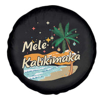 Retro Christmas In July Summer Beach Hawaii Spare Tire Cover Mele Kalikimaka - Wonder Print Shop