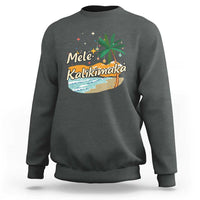 Retro Christmas In July Summer Beach Hawaii Sweatshirt Mele Kalikimaka - Wonder Print Shop