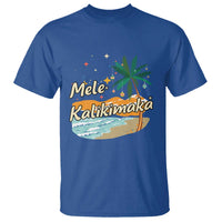 Retro Christmas In July Summer Beach Hawaii T Shirt Mele Kalikimaka - Wonder Print Shop