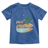 Retro Christmas In July Summer Beach Hawaii Toddler T Shirt Mele Kalikimaka - Wonder Print Shop