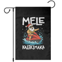 Mele Kalikimaka Hawaiian Christmas Garden Flag Funny Santa Jet Ski Summer Beach Xmas In July - Wonder Print Shop