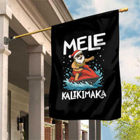 Mele Kalikimaka Hawaiian Christmas Garden Flag Funny Santa Jet Ski Summer Beach Xmas In July - Wonder Print Shop