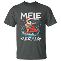Mele Kalikimaka Hawaiian Christmas T Shirt Funny Santa Jet Ski Summer Beach Xmas In July - Wonder Print Shop