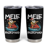 Mele Kalikimaka Hawaiian Christmas Tumbler Cup Funny Santa Jet Ski Summer Beach Xmas In July - Wonder Print Shop