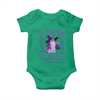 Domestic Violence Awareness Baby Onesie Halloween October Wear Purple Ghost - Wonder Print Shop