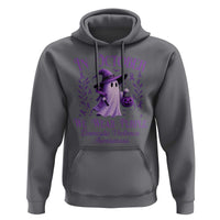 Domestic Violence Awareness Hoodie Halloween October Wear Purple Ghost - Wonder Print Shop