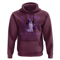 Domestic Violence Awareness Hoodie Halloween October Wear Purple Ghost - Wonder Print Shop