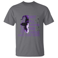 Stop Domestic Violence T Shirt Purple Ribbon Witch Graphic Witchy Feminist