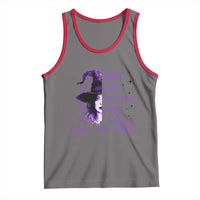 Stop Domestic Violence Tank Top Purple Ribbon Witch Graphic Witchy Feminist