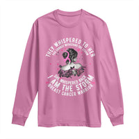 Breast Cancer Long Sleeve Shirt Pink Ribbon I Am Storm - Wonder Print Shop