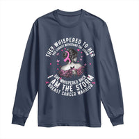 Breast Cancer Long Sleeve Shirt Pink Ribbon I Am Storm - Wonder Print Shop