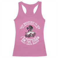 Breast Cancer Racerback Tank Top Pink Ribbon I Am Storm - Wonder Print Shop