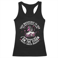 Breast Cancer Racerback Tank Top Pink Ribbon I Am Storm - Wonder Print Shop