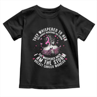 Breast Cancer Toddler T Shirt Pink Ribbon I Am Storm - Wonder Print Shop
