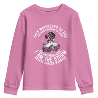 Breast Cancer Youth Sweatshirt Pink Ribbon I Am Storm - Wonder Print Shop