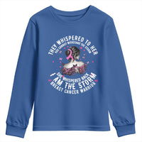 Breast Cancer Youth Sweatshirt Pink Ribbon I Am Storm - Wonder Print Shop