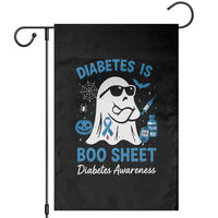 Diabetes is Boo Sheet Garden Flag Funny Halloween Ghost Diabetes Type 1 2 Awareness - Wonder Print Shop