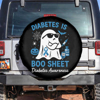 Diabetes is Boo Sheet Spare Tire Cover Funny Halloween Ghost Diabetes Type 1 2 Awareness - Wonder Print Shop