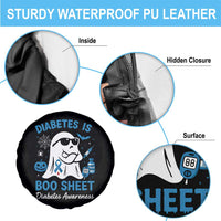 Diabetes is Boo Sheet Spare Tire Cover Funny Halloween Ghost Diabetes Type 1 2 Awareness - Wonder Print Shop