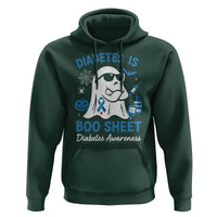 Diabetes is Boo Sheet Hoodie Funny Halloween Ghost Diabetes Type 1 2 Awareness - Wonder Print Shop