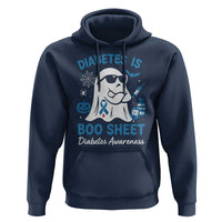 Diabetes is Boo Sheet Hoodie Funny Halloween Ghost Diabetes Type 1 2 Awareness - Wonder Print Shop