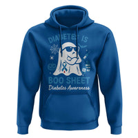 Diabetes is Boo Sheet Hoodie Funny Halloween Ghost Diabetes Type 1 2 Awareness - Wonder Print Shop
