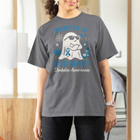 Diabetes is Boo Sheet T Shirt For Women Funny Halloween Ghost Diabetes Type 1 2 Awareness - Wonder Print Shop