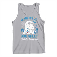 Diabetes is Boo Sheet Tank Top Funny Halloween Ghost Diabetes Type 1 2 Awareness - Wonder Print Shop