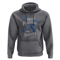 Funny Diabetes Type 1 Awareness Hoodie Dead Pancreas Society Sugar Skull - Wonder Print Shop