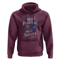 Funny Diabetes Type 1 Awareness Hoodie Dead Pancreas Society Sugar Skull - Wonder Print Shop